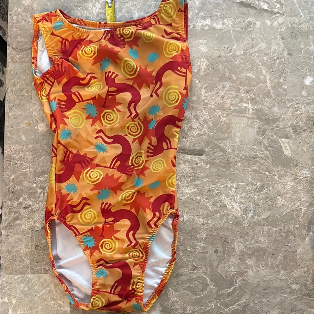 Open back gymnastics leotard 
Adult XS